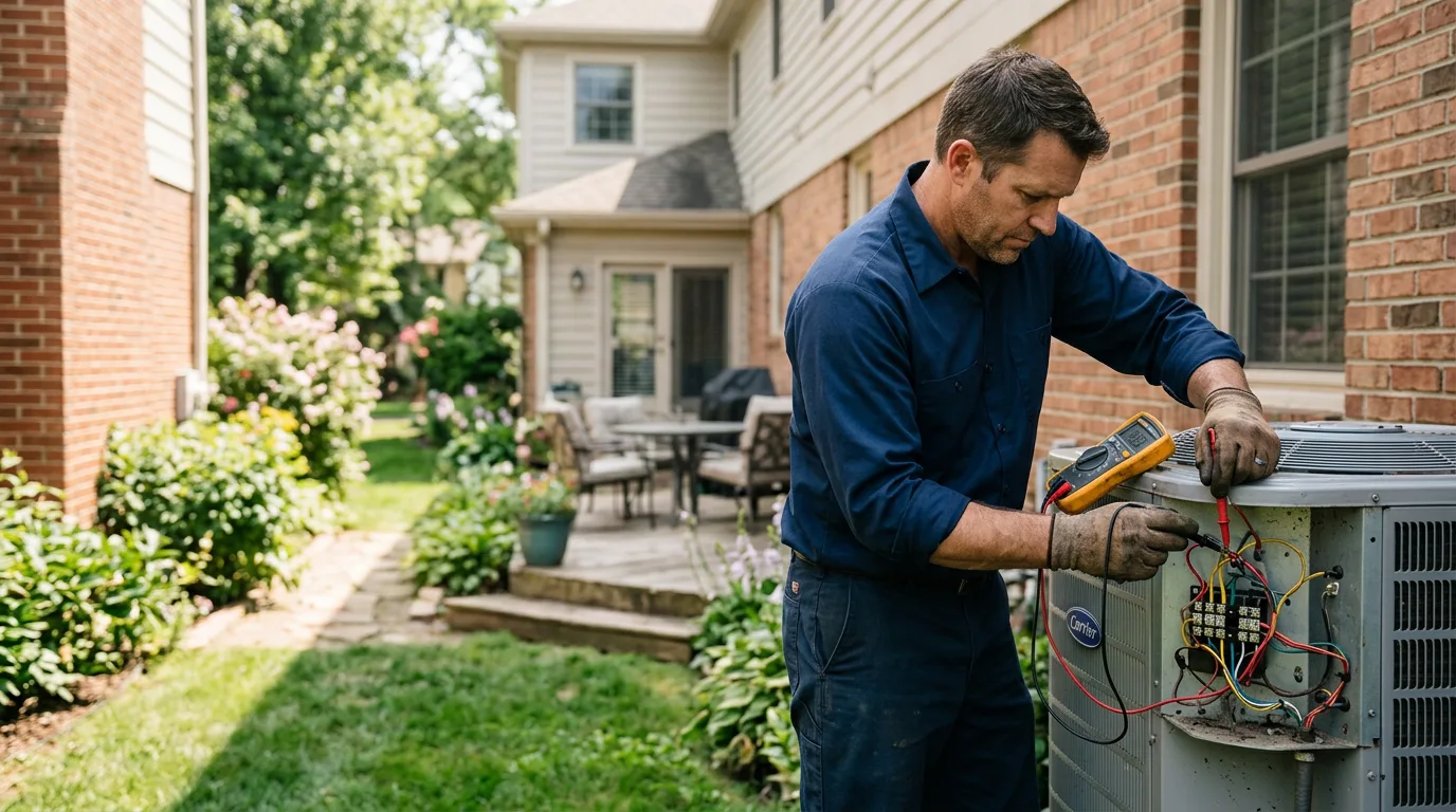HVAC technician working near Bailey, TX